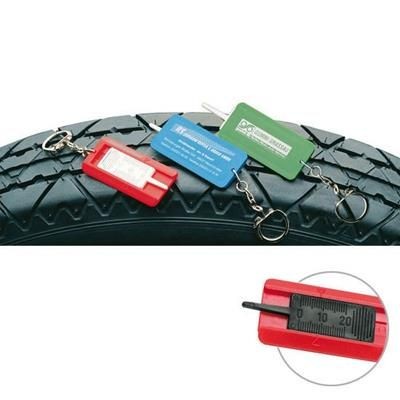 Picture of TYRE TREAD DEPTH GAUGE PLASTIC KEYRING