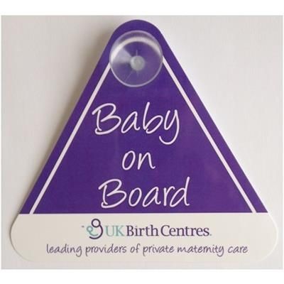 Picture of BABY ON BOARD SIGN.