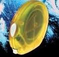 Picture of GALAXY FROST ROUND TAPE MEASURE in Translucent Yellow.