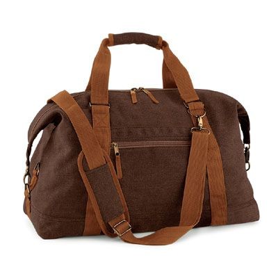 Picture of COTTON CANVAS TRAVEL BAG.