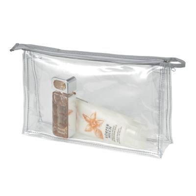 Picture of ZIP TOP CLEAR TRANSPARENT BAG.