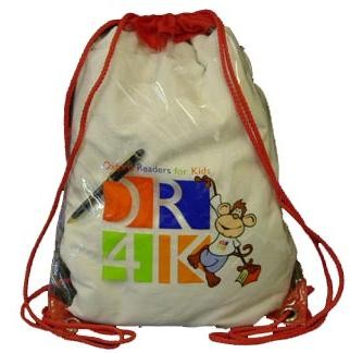 Picture of DRAWSTRING BACKPACK RUCKSACK in Clear PVC.