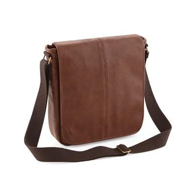 Picture of LEATHER-LOOK MESSENGER BAG