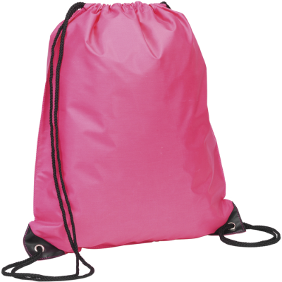 Picture of EYNSFORD BACKPACK RUCKSACK DRAWSTRING BAG in Pink.