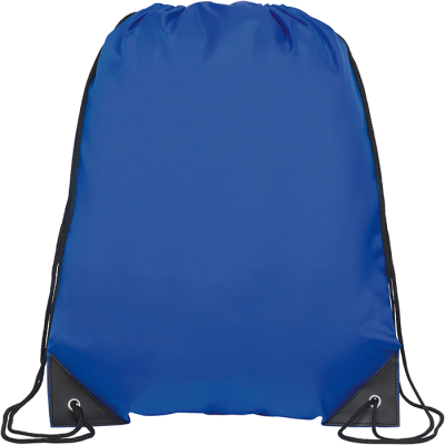 KINGSGATE RPET RECYCLED DRAWSTRING BAG in Royal Blue.