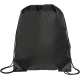 Picture of KINGSGATE ECO RECYCLED DRAWSTRING BAG in Black