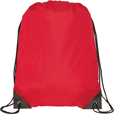 Picture of KINGSGATE RPET RECYCLED DRAWSTRING BAG in Red