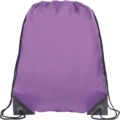 Picture of KINGSGATE RPET RECYCLED DRAWSTRING BAG in Purple.