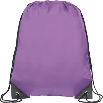 KINGSGATE RPET RECYCLED DRAWSTRING BAG in Purple.