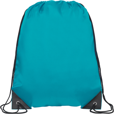 Picture of KINGSGATE RPET RECYCLED DRAWSTRING BAG in Turquoise