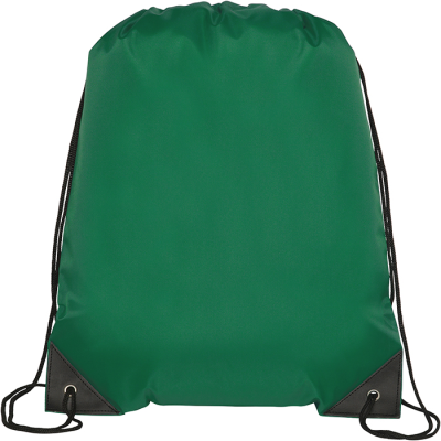 Picture of KINGSGATE RPET RECYCLED DRAWSTRING BAG in Green.