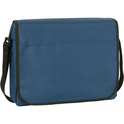 Picture of WHITFIELD ECO RECYCLED MESSENGER BUSINESS BAG in Navy Blue