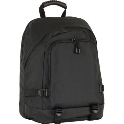 FAVERSHAM RPET RECYCLED LAPTOP BACKPACK RUCKSACK in Black