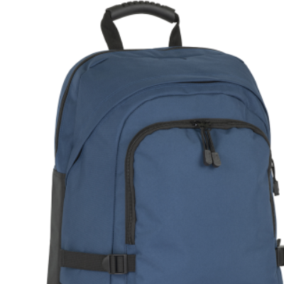 Picture of FAVERSHAM RECYCLED RPET LAPTOP BACKPACK RUCKSACK in Navy Blue.