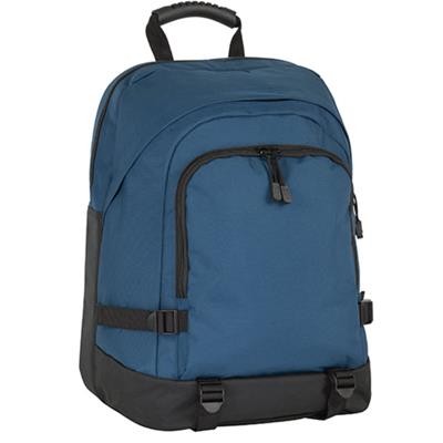 Picture of FAVERSHAM RECYCLED RPET LAPTOP BACKPACK RUCKSACK in Navy Blue