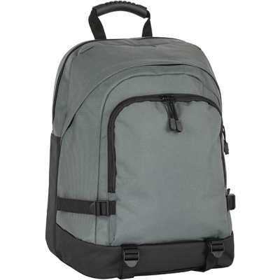 Picture of FAVERSHAM RECYCLED RPET LAPTOP BACKPACK RUCKSACK in Grey & Bk.