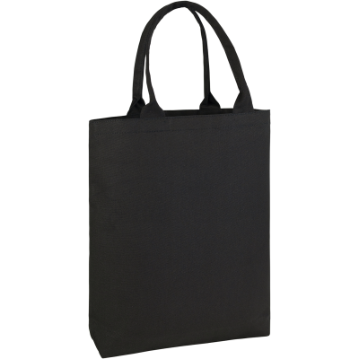 Picture of BUCKLAND ECO 10OZ COTTON CANVAS SHOPPER TOTE in Black.