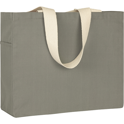 Picture of CRANBROOK ECO 10OZ COTTON CANVAS TOTE SHOPPER in Cool Grey.