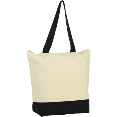 Picture of GREATSTONE ECO 12OZ COTTON DELUXE TOTE in Natural Black