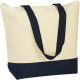 Picture of GREATSTONE ECO 12OZ COTTON DELUXE TOTE in Natural Navy