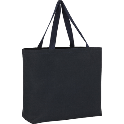Picture of HARVEL ECO 10OZ COTTON BIG TOTE SHOPPER BAG in Navy Blue