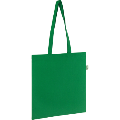 SEABROOK ECO 5OZ RECYCLED COTTON TOTE in Green.