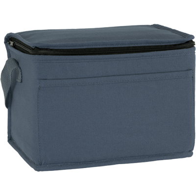 Picture of MARDEN ECO 6 CAN COTTON COOL BAG in Blue French Navy.