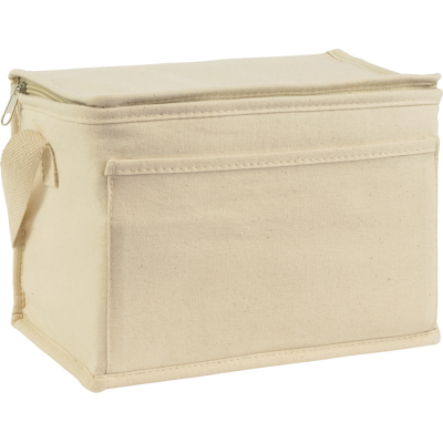 Picture of MARDEN ECO 6 CAN COTTON COOL BAG in Natural.