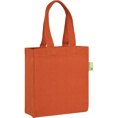 Picture of SEABROOK ECO RECYCLED GIFT BAG in Orange.