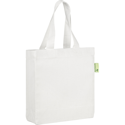 Picture of SEABROOK ECO RECYCLED GIFT BAG in White.