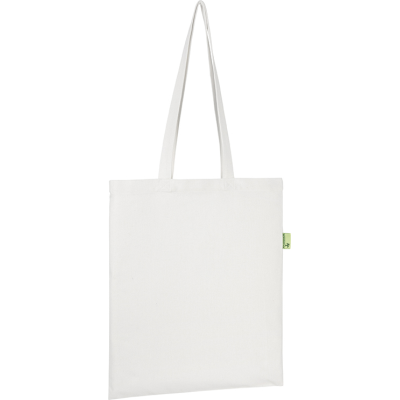 Picture of NEWBARN 8OZ RECYCLED COTTON TOTE in White