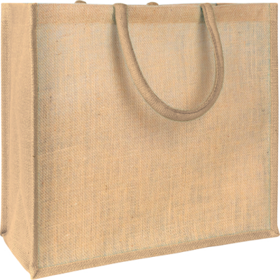 Picture of YALDING ECO JUTE SHOPPER TOTE in Natural.