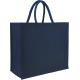 Picture of YALDING ECO JUTE SHOPPER TOTE in Blue Navy