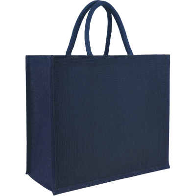 Picture of YALDING ECO JUTE SHOPPER TOTE bag in Navy.
