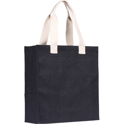 Picture of DARGATE ECO JUTE TOTE BAG in Black