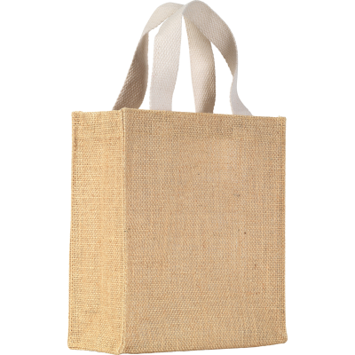 Picture of EGERTON JUTE MINI GIFT BAG in Natural