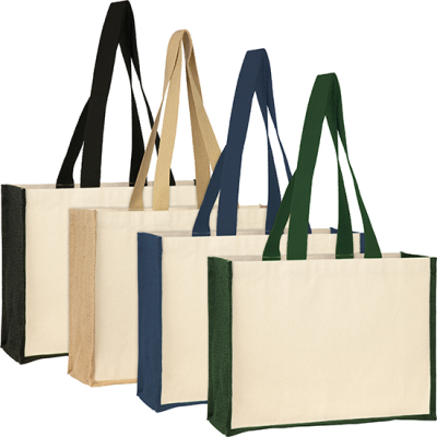 Picture of BROOKLAND ECO JUTE 10OZ CANVAS TOTE SHOPPER.