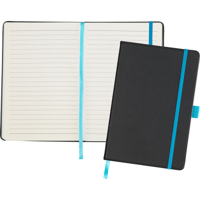 Picture of DARTFORD A5 NOTE BOOK in Black Cyan.