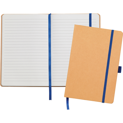 Picture of BROADSTAIRS ECO A5 KRAFT PAPER NOTE BOOK in Nat Blue Royal.