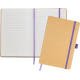 Picture of BROADSTAIRS ECO A5 KRAFT PAPER NOTE BOOK in Nat Purple