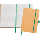 Picture of BROADSTAIRS ECO A5 KRAFT PAPER NOTE BOOK in Nat Green