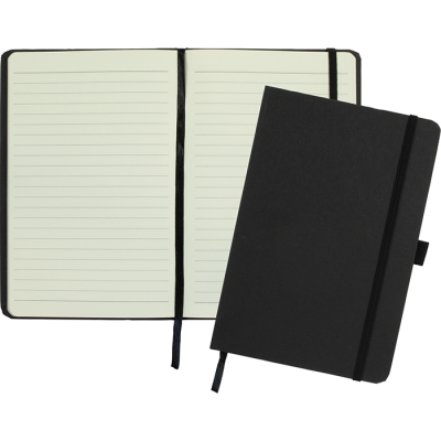 Picture of BROADSTAIRS ECO A5 KRAFT PAPER NOTE BOOK in Black.