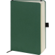 Picture of BROADSTAIRS ECO A5 KRAFT PAPER NOTE BOOK in Green & Bk