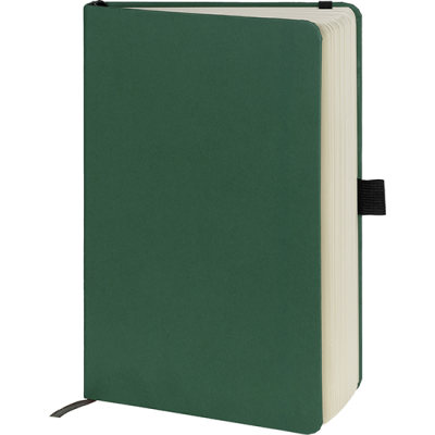 Picture of BROADSTAIRS ECO A5 KRAFT PAPER NOTE BOOK in Green & Bk