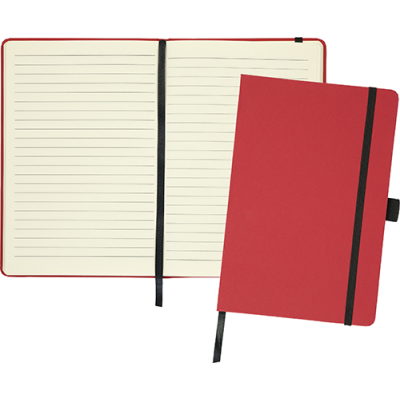 Picture of BROADSTAIRS ECO A5 KRAFT PAPER NOTE BOOK in Red.