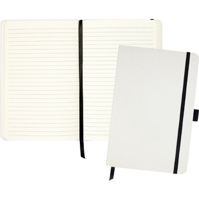Picture of BROADSTAIRS ECO A5 KRAFT PAPER NOTE BOOK in White.