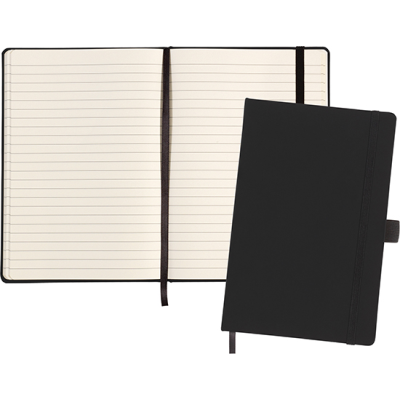 Picture of HEADCORN CORN BONDED LEATHER A5 NOTE BOOK in Black