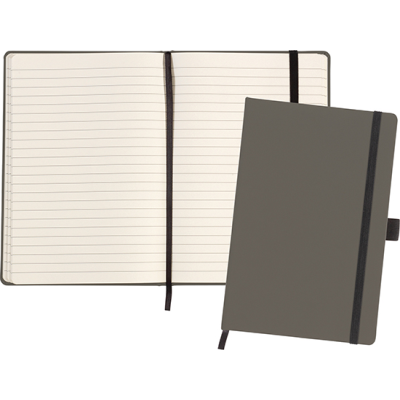 Picture of HEADCORN CORN BONDED LEATHER A5 NOTE BOOK in Cool Grey