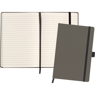 Picture of HEADCORN CORN BONDED LEATHER A5 NOTE BOOK in Cool Grey.