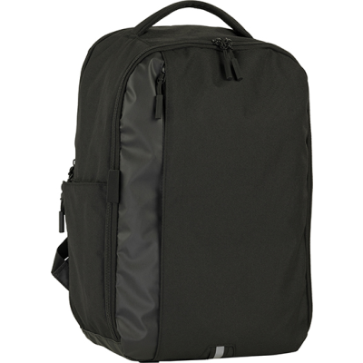 Picture of WESTERHAM RECYCLED BUSINESS BACKPACK RUCKSACK in Black.